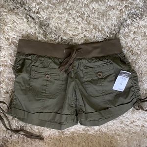 Army green shorts